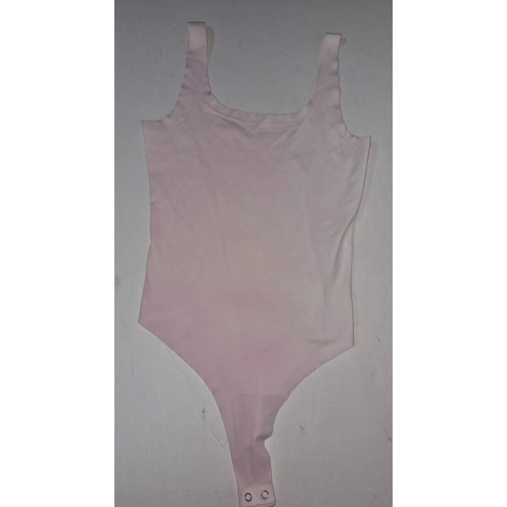 Eye Candy Womens Sleeveless Bodysuit Top Pink Small Seamless Stretch Knit